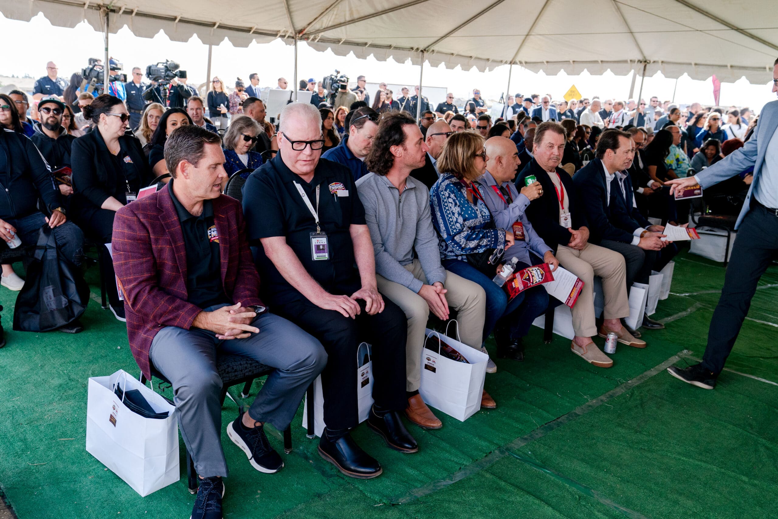 Grand opening Ground breaking ceremony for the Ontario Empire Sports complex